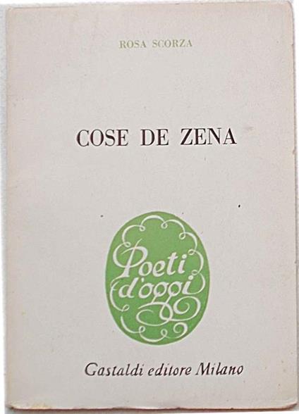Cose de Zena - Rosa Scorza - copertina