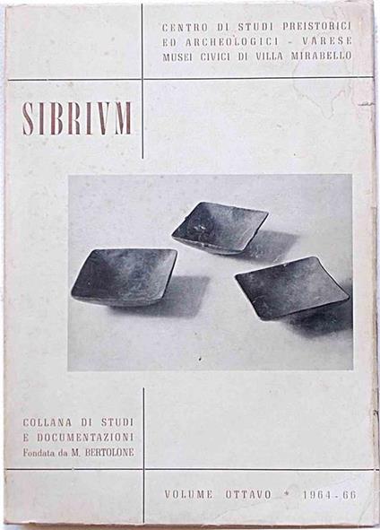 Sibrium. Volume Ottavo. 1964 - 66 - copertina