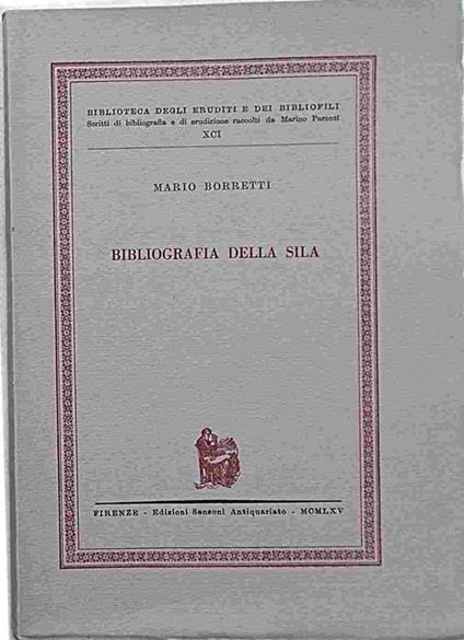 Bibliografia della Sila - Mario Borretti - copertina