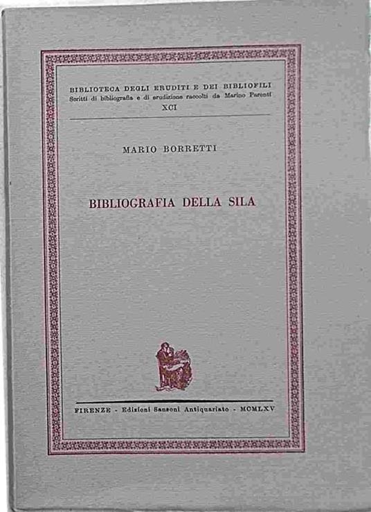Bibliografia della Sila - Mario Borretti - copertina