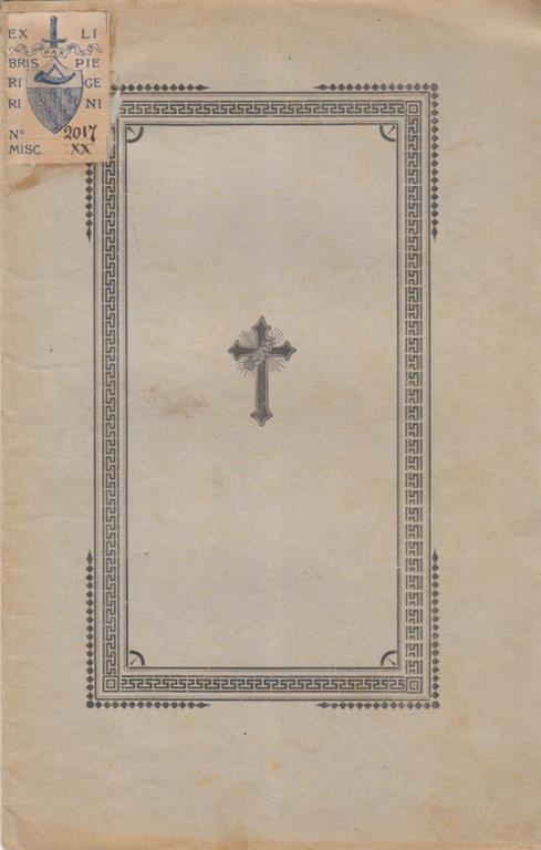 Pei solenni funerali di mons. celestino zini nella chiesa delle scuole pie di firenze - copertina