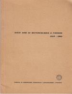 Dieci anni di metereologia a firenze 1953-1962