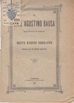 Il card. agostino bausa arcivescovo di firenze breve ricordo biografico pubblicato nel suo giubileo sacerdotale
