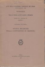 Nuove ricerche sulla conventio in manum