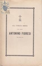 Alla venerata memoria del padre antonio fioresi delle scuole pie