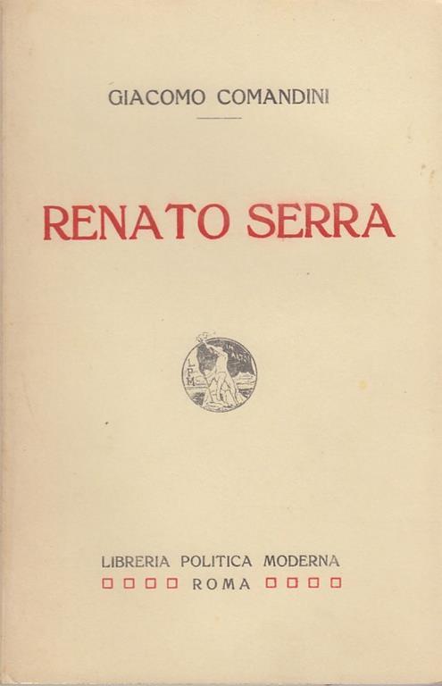 Renato Serra - Giacomo Comandini - copertina