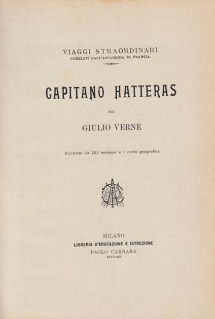 Capitano Hatters - Jules Verne - copertina