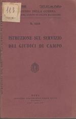 Istruzione sul servizio dei giudici di campo