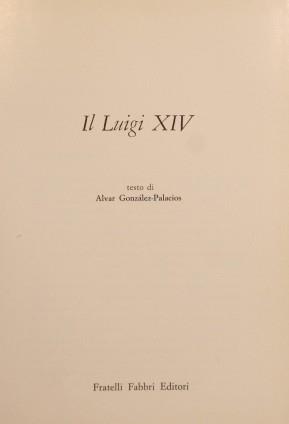 Il Luigi XIV - Alvar Gonzáles-Palacios - copertina