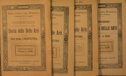 Compendio di Storia delle Belle Arti - copertina