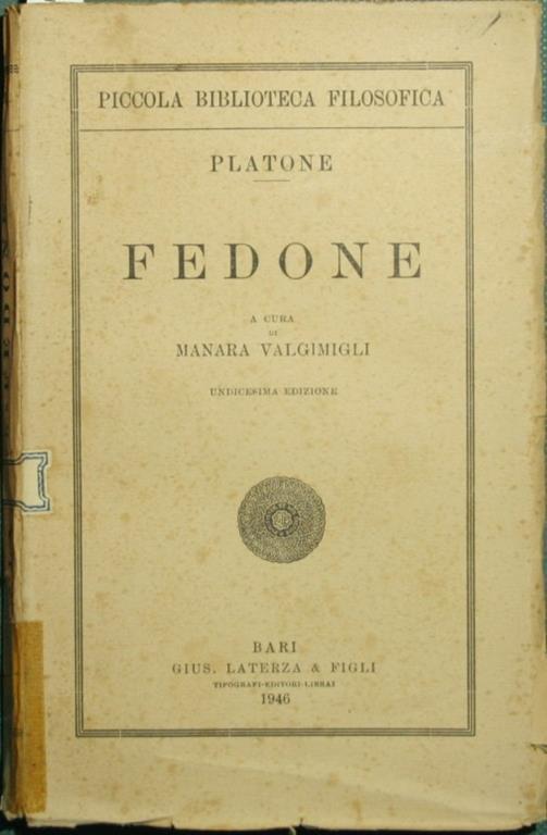 Fedone - Platone - copertina