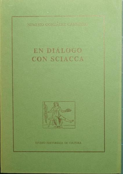 En dialogo con Sciacca - Gonzàlez Nemesio Caminero - copertina