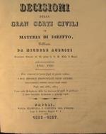 Decisioni delle Gran Corti Civili in materia di diritto