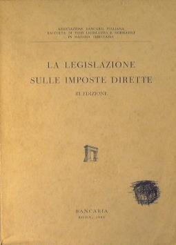 La legislazione sulle impste dirette - copertina