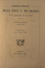 Raccolta ufficiale delle leggi e dei decreti del Regno d'Italia. Anno 1864. Dal n°1062 al 1488