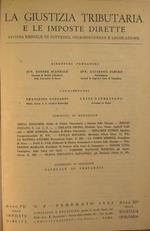 La giustizia tributaria e le imposte dirette. Rivista mensile di dottrina, giurisprudenza, legislazione