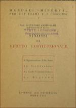 Sinossi di diritto costituzionale