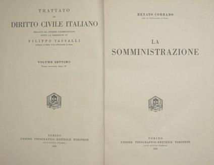 La somministrazione - Renato Corrado - copertina