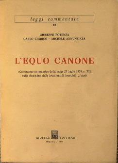 L' equo canone - Giuseppe Potenza - copertina
