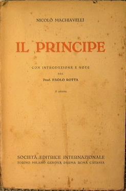 Il Principe - Niccolò Machiavelli - copertina