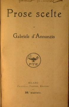 Prose scelte - Gabriele D'Annunzio - copertina