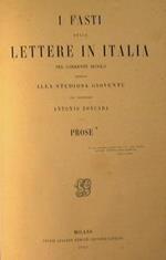 I fasti delle lettere in Italia. Prose
