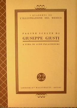 Pagine scelte di Giuseppe Giusti - Giuseppe Giusti - copertina