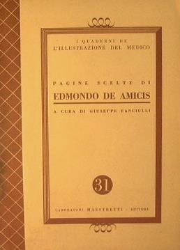 Pagine scelte di Edmondo De Amicis - Edmondo De Amicis - copertina