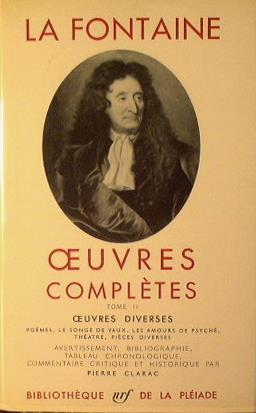Oeuvres diverses. Tomo II - Jean de La Fontaine - copertina
