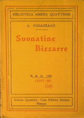 Sonatine bizzarre - Antonio Fogazzaro - copertina