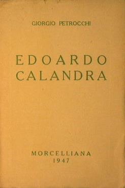 Edoardo Calandra - Giorgio Petrocchi - copertina