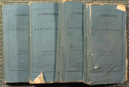 L' osservatore del conte Gasparo Gozzi. Biblioteca di opere classiche antiche e moderne - Gasparo Gozzi - copertina