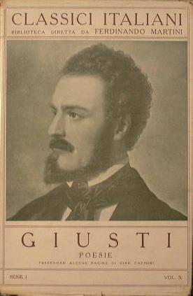 Giusti. Poesie - copertina