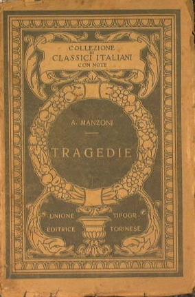Tragedie - Alessandro Manzoni - copertina