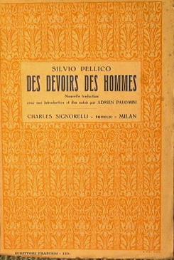 Des devoirs des hommes - Silvio Pellico - copertina