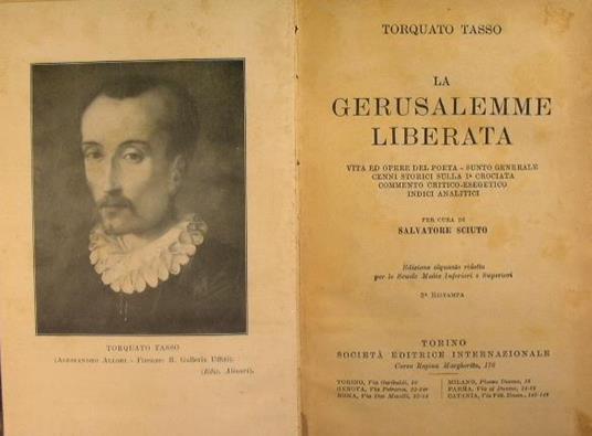 La Gerusalemme liberata - Torquato Tasso - copertina
