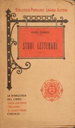 Studi letterari. Libro I