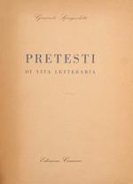 Pretesti di vita letteraria
