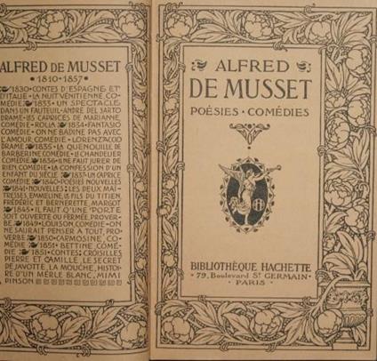 Poésies. Comédies - Alfred de Musset - copertina