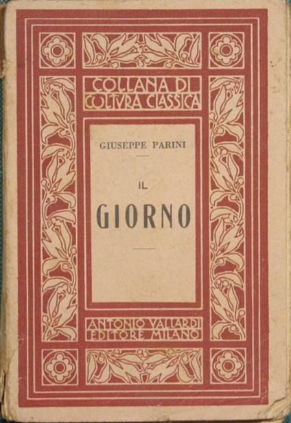 Il giorno. Poemetto - Giuseppe Parini - copertina