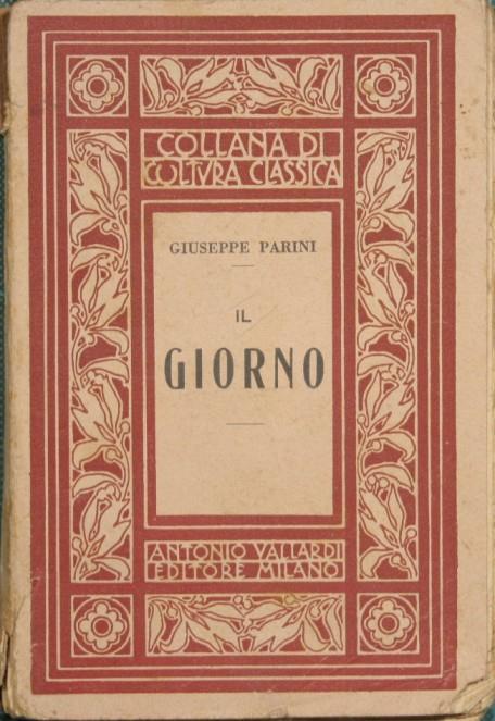 Il giorno. Poemetto - Giuseppe Parini - copertina