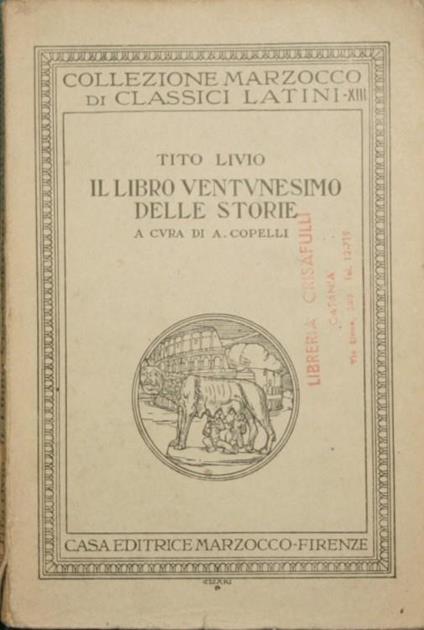 Il libro ventunesimo delle Storie - Tito Livio - copertina