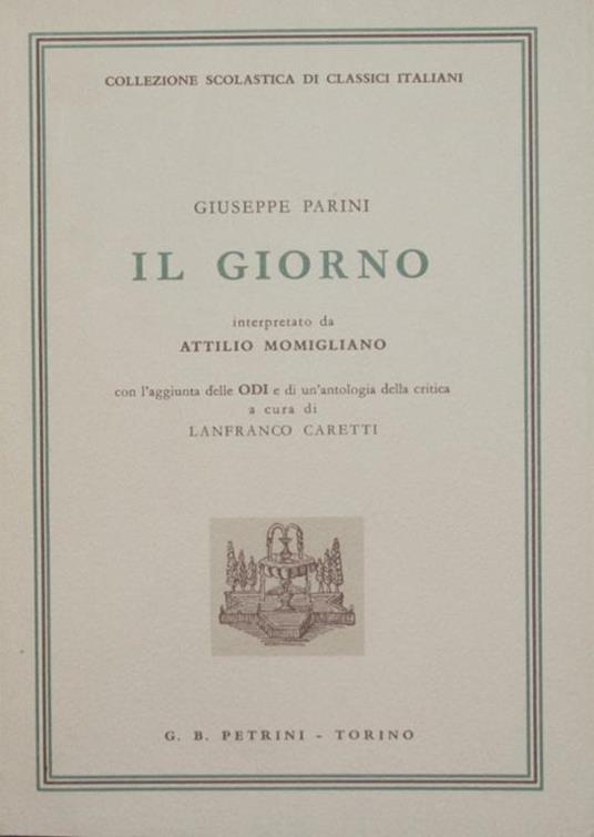 Il giorno - Giuseppe Parini - copertina