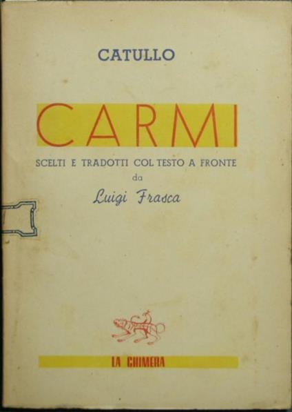Carmi - G. Valerio Catullo - copertina