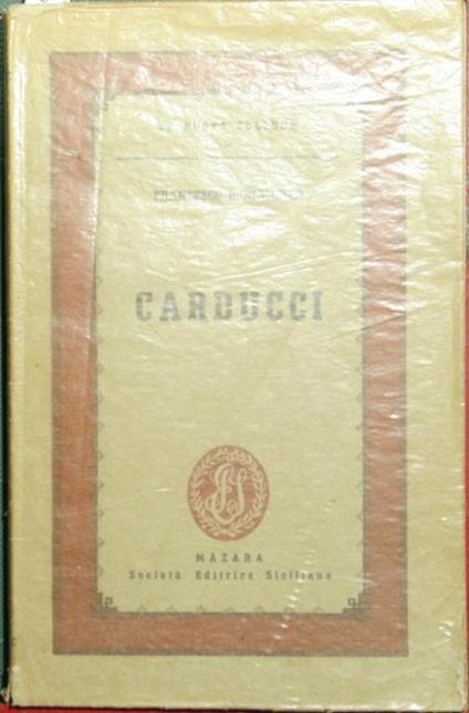 Carducci - Francesco Biondolillo - copertina
