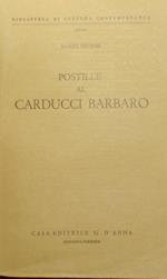 Postille al Carducci barbaro