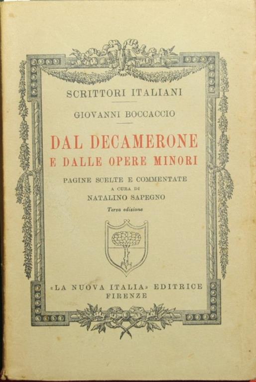 Dal Decameron e dalle Opere minori - Giovanni Boccaccio - copertina