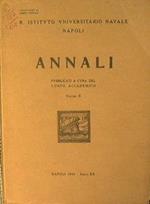 Annali pubblicati a cura del corpo accademico. Volume X