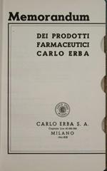 Memorandum dei prodotti farmaceutici Carlo Erba