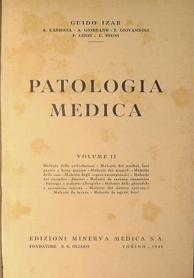 Patologia medica - Guido Izar - copertina